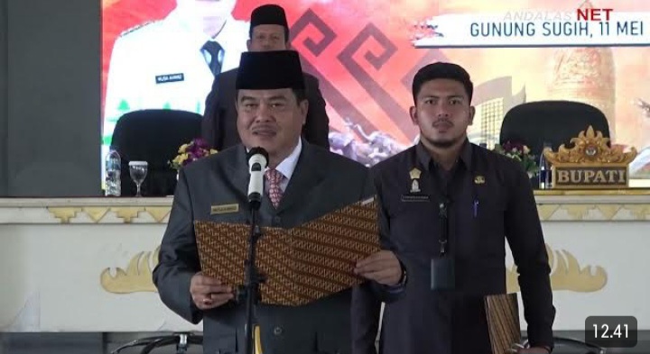 Bupati Lampung Tengah Musa Ahmad Melantik Pejabat Di Lingkungan Pemkab Lampung Tengah