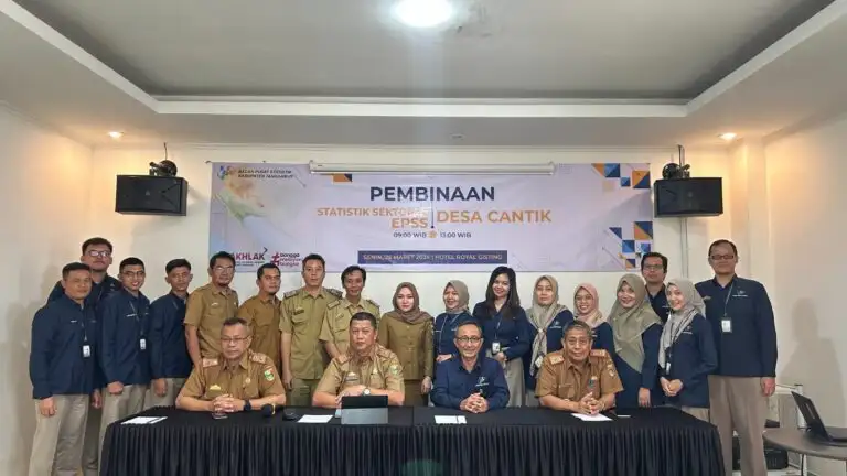 BPS Kabupaten Tanggamus Mengadakan Evaluasi Statistik Sektoral dan Pembinaan Desa Cantik