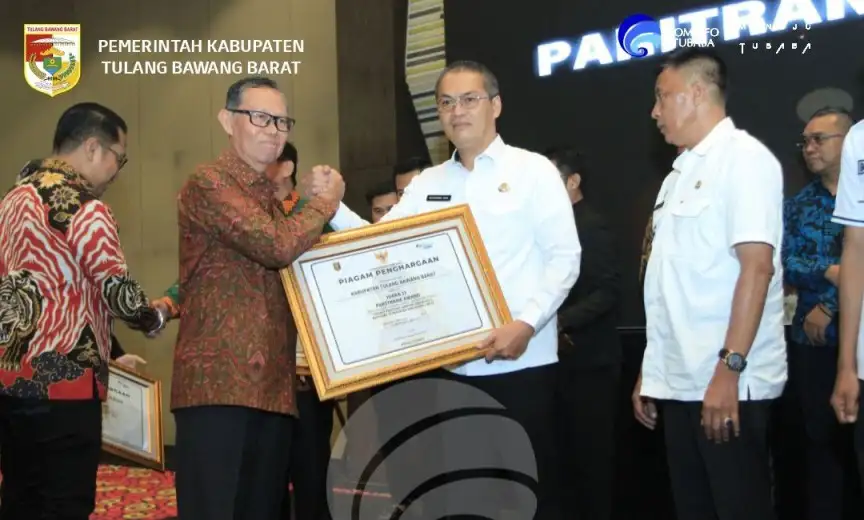 Tubaba Raih Dua Penghargaan Paritrana Award Tingkat Provinsi Lampung