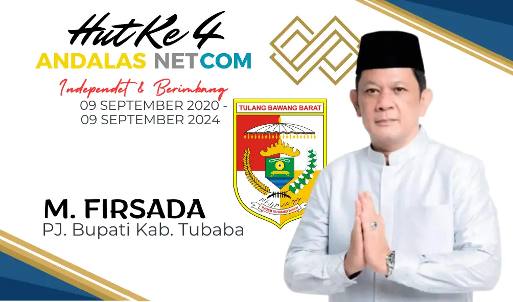 Selamat Hari Lahir Media Andalasnet Yang Ke 4 Tahun, Semoga Semakin Profesional dan Menjadi Media yang Terdepan Dalam Menyajikan Informasi