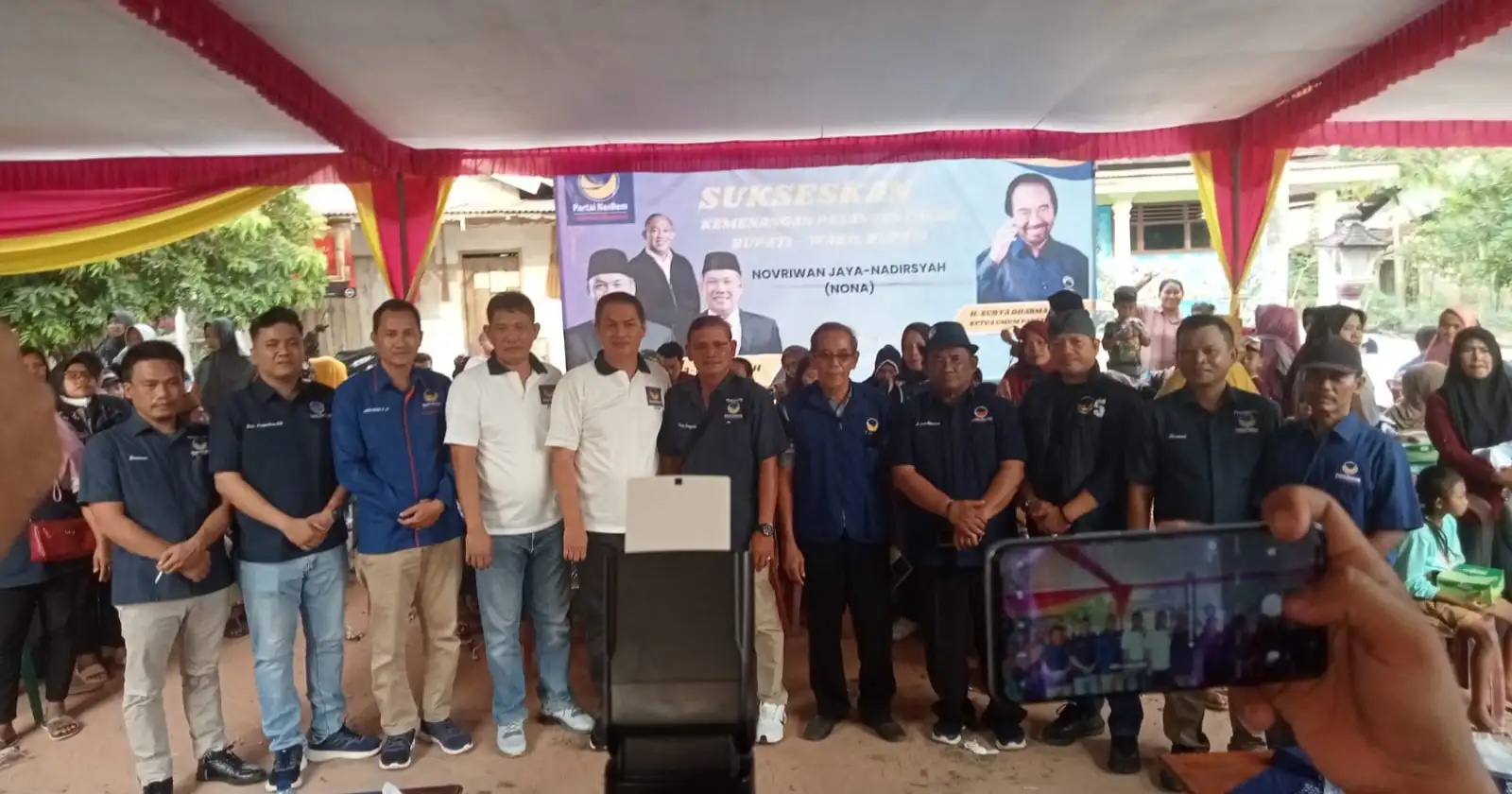 Partai Nasdem Kabupaten Tulang Bawang Barat Gelar Pertemuan Pengurus dan Simpatisan untuk Sukseskan Pasangan Novriwan Jaya dan Nadirsyah