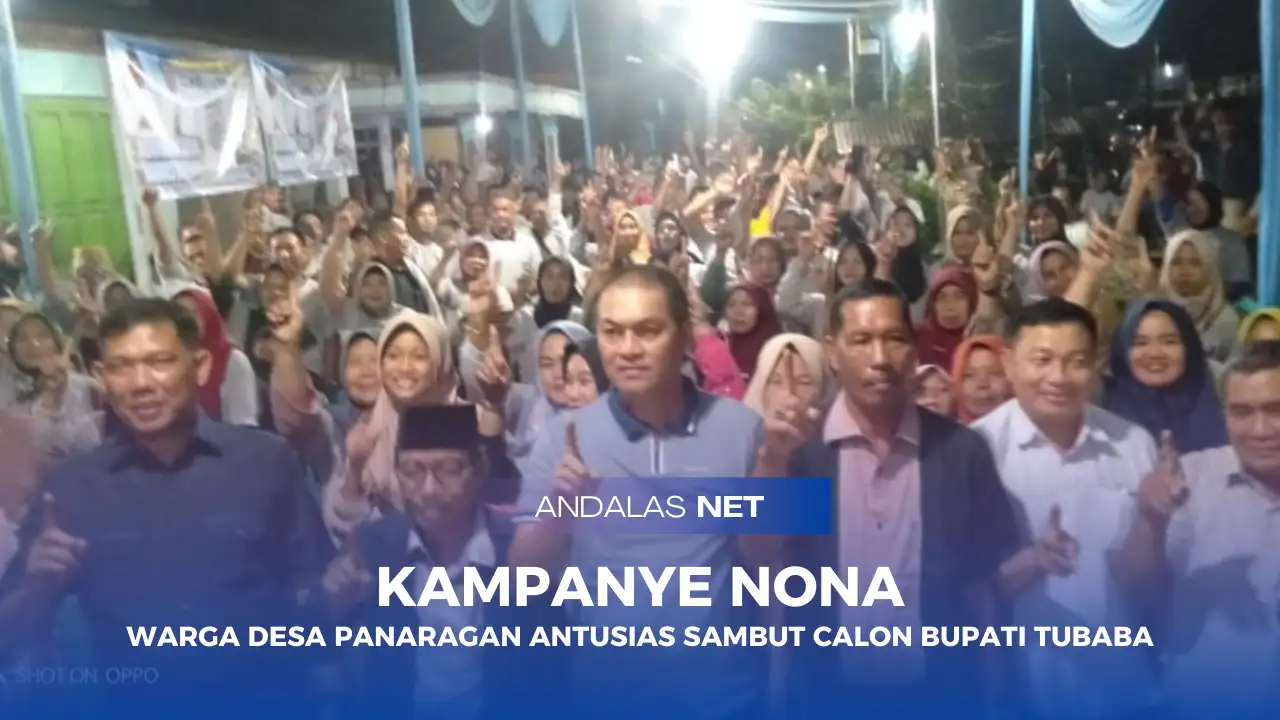 Meski Diguyur Hujan, Warga Panaragan Tetap Antusias Datangi Kampanye Pasangan NONA