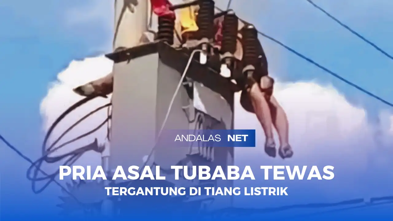 Seorang Pria Asal Tubaba Tewas Tergantung di Tiang Listrik