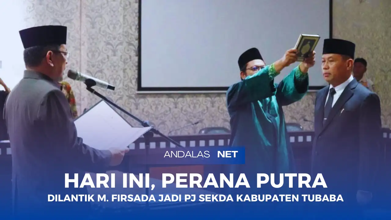 Perana Putra Dilantik Sebagai PJ Sekda Kabupaten Tulang Bawang Barat