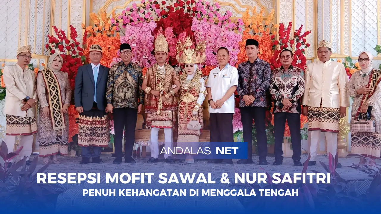 Meriah, Resepsi Mofit Sawal & Nur Safitri Disaksikan Tokoh Penting Lampung