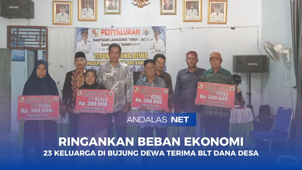 BLT Dana Desa Juli - Desember 2025 Disalurkan, Warga Bujung Dewa Terima Rp1,8 Juta