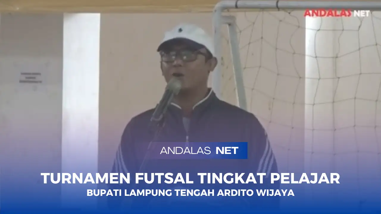 Bupati Lampung Tengah Buka Turnamen Futsal Tingkat Pelajar
