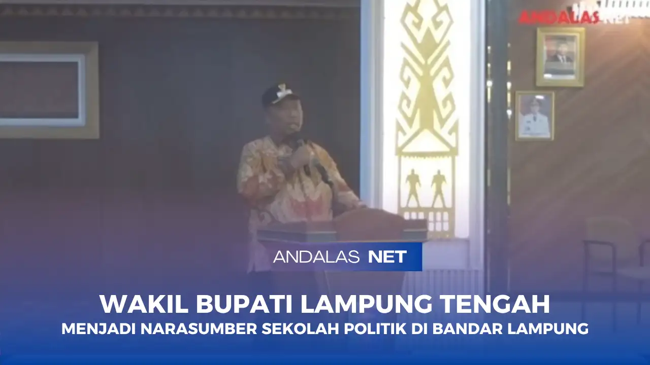 Wakil Bupati Lampung Tengah Menjadi Narasumber Sekolah Politik di Bandar Lampung