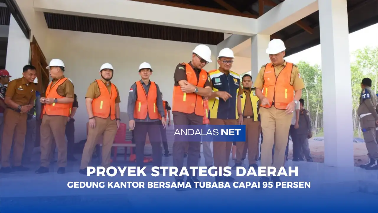 Pastikan Tepat Waktu dan Berkualitas, Bupati Tubaba Monitoring Gedung Kantor Bersama