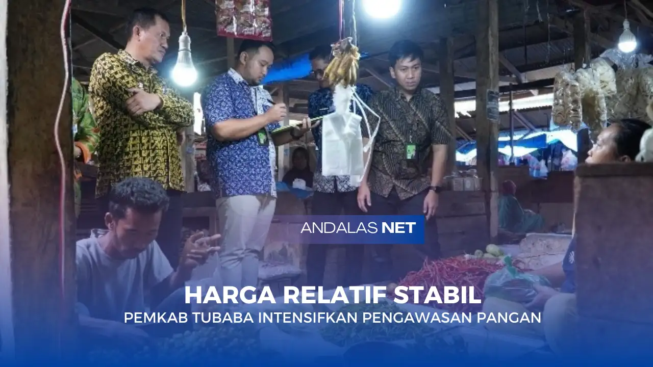 Jaga Stabilitas Harga, Satgas SABER Tubaba Turun Langsung ke Pasar Panaragan Jaya