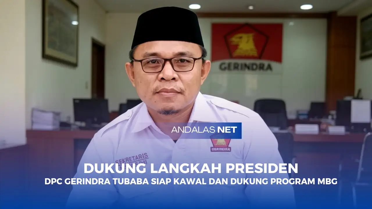 DPC Partai Gerindra Tubaba Dukung Keputusan Presiden, Harap Program MBG Semakin Baik